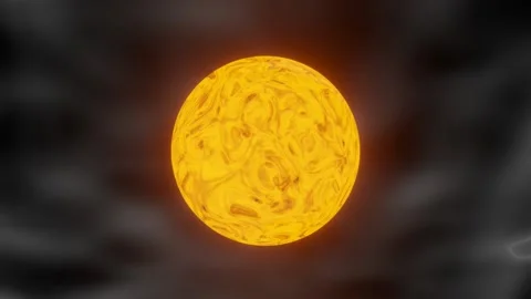 The fantasy dark planet gradually becomes fiery and eventually explodes into the Stock Footage 172326755