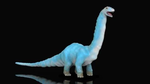 Fantasy dinosaur is smiling on a black background Ilustración de archivo
