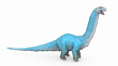 Fantasy dinosaur is smiling on a white background Ilustración de archivo