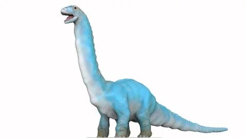 Fantasy dinosaur is smiling on a white background Ilustración de archivo