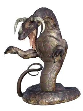 Fantasy dragon illustration Stock Illustration