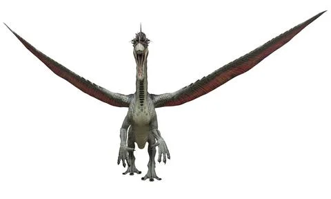 Fantasy dragon isolated on white 3d illustration Stock Illustration