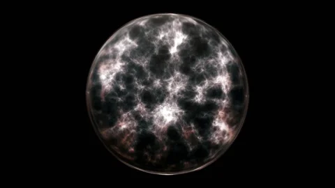 Fantasy dream Bright animated texture within a crystal ball 库存影片 198962940