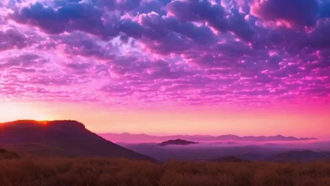 Fantasy - Dusk Sunset Clouds Stock Footage 270421783