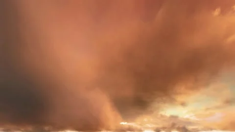 Fantasy Dusk Sunset Winter dramatic dystopian Clouds Time Lapse - Seamless Loop Video stock 159659277