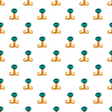 Fantasy elf gnome boot seamless pattern background イラスト素材