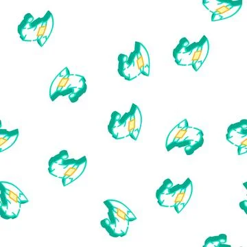 Fantasy event isometric icon seamless pattern color イラスト素材