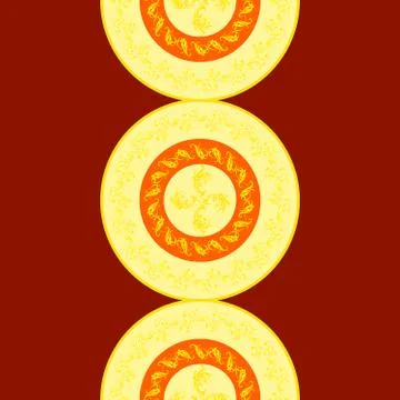 Fantasy floral abstract ornament Illustrazione stock