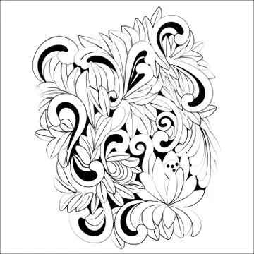 Fantasy floral Illustrazione stock
