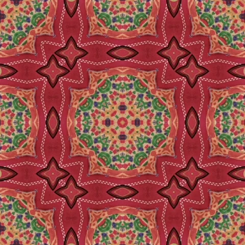 Fantasy floral pattern design for Christmas, thanksgiving, Halloween festival Stock Footage 275327112
