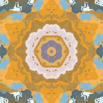 Fantasy floral pattern design for wrapping paper, fabric, wall mat printing Illustrazione stock