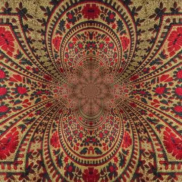 Fantasy floral pattern design for wrapping paper, fabric, wall mat printing Illustrazione stock