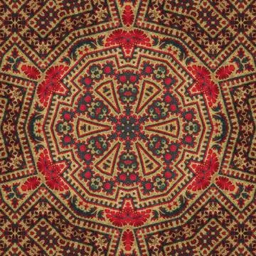 Fantasy floral pattern design for wrapping paper, fabric, wall mat printing Illustrazione stock