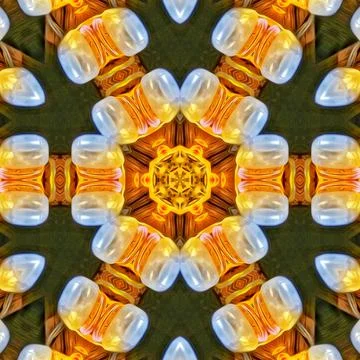 Fantasy floral pattern design for wrapping paper, fabric, wall mat printing Illustrazione stock