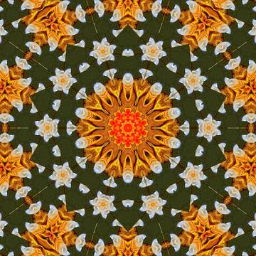 Fantasy floral pattern design for wrapping paper, fabric, wall mat printing イラスト素材