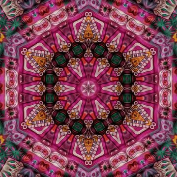 Fantasy floral pattern design for wrapping paper, fabric, wall mat printing Stock Illustration