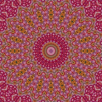 Fantasy floral pattern design for wrapping paper, fabric, wall mat printing イラスト素材