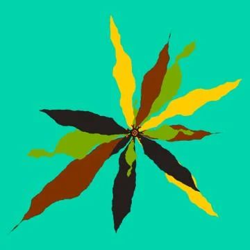 Fantasy flower background Stock Illustration