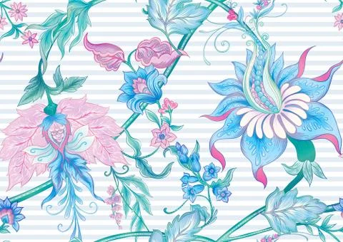 Fantasy flowers Illustrazione stock
