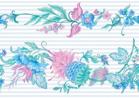Fantasy flowers Stock Illustration