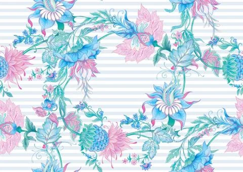 Fantasy flowers Illustrazione stock
