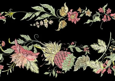 Fantasy flowers Stock Illustration