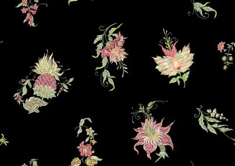 Fantasy flowers Stock Illustration