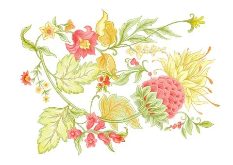 Fantasy flowers Stock Illustration