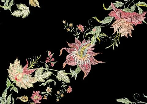 Fantasy flowers Stock Illustration