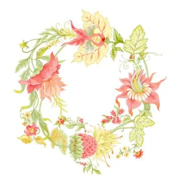 Fantasy flowers Stock Illustration