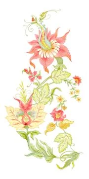 Fantasy flowers Stock Illustration