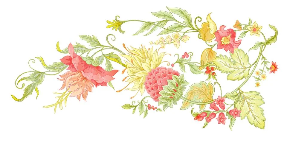 Fantasy flowers Illustrazione stock