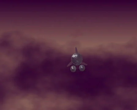 Fantasy flying machine (PAL) Stock Footage 81651