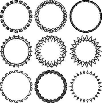 Fantasy Frames Stock Illustration