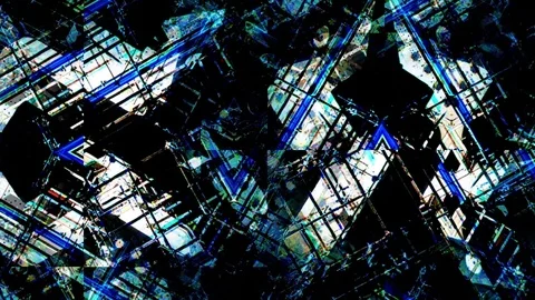 Fantasy geometry background loop Stock Footage 82901558