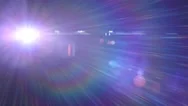 Fantasy Glowing Lens Flares Abstract Background Stock Footage