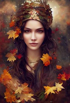 Fantasy Goddess of Earth Stock Illustration