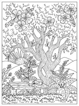Fantasy hand drawn illustration with beautiful vampire princess, Stock Illustration