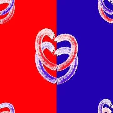 Fantasy hearts Illustrazione stock