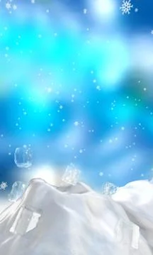 Fantasy ice burg Stock Illustration