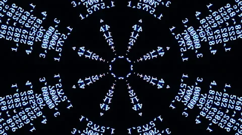 Fantasy Kaleidoscopic Computer Screen Digital Background Video stock 51769156