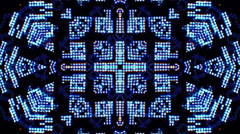 Fantasy Kaleidoscopic Computer Screen Digital Background Video stock 53440789
