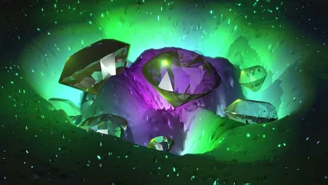 Fantasy landscape. Diamonds Vidéo 87732578