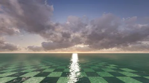 Fantasy landscape Stock Illustration