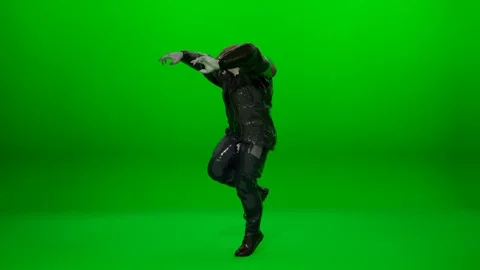 Fantasy Leather Jacket Shark Dance Cinematic 스톡 동영상 324549118