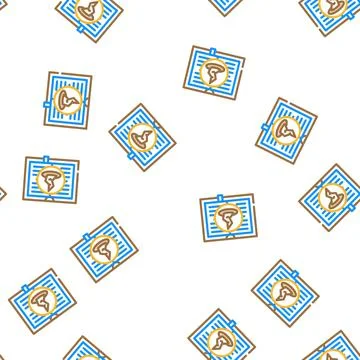 Fantasy literature vector seamless pattern Illustrazione stock