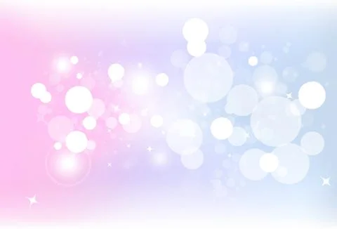 Fantasy magic bokeh blur bubble stars dust glitter sparkle pastel background Stock Illustration