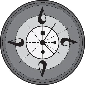 Fantasy magic circle Create magic circles and cast spells.,Destiny of Stars.. Stock Illustration