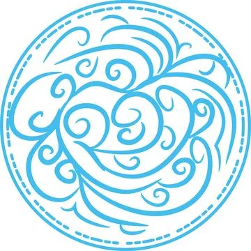 Fantasy magic circle Create magic circles and cast spells.,Destiny of Stars.. Stock Illustration