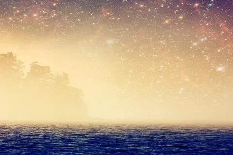 Fantasy magic Isle of the blessed Stock-Fotos